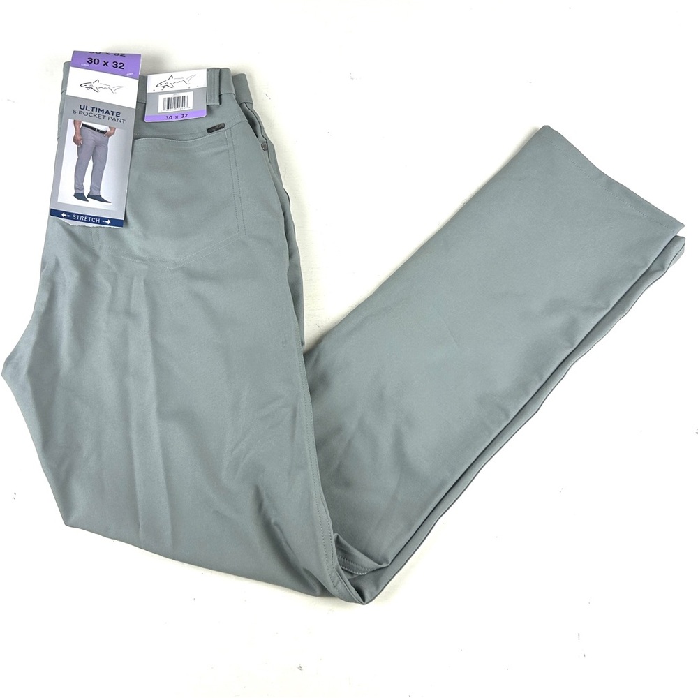New Greg Norman Ultimate 5-Pocket Tech Pants Mens 30 X 32 4-Way Stretch Golf